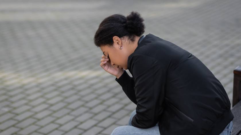 side view of displeased multiracial woman looking 2025 05 19 04 02 27 utc